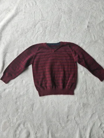 Pull fin col V 3 ans in extenso