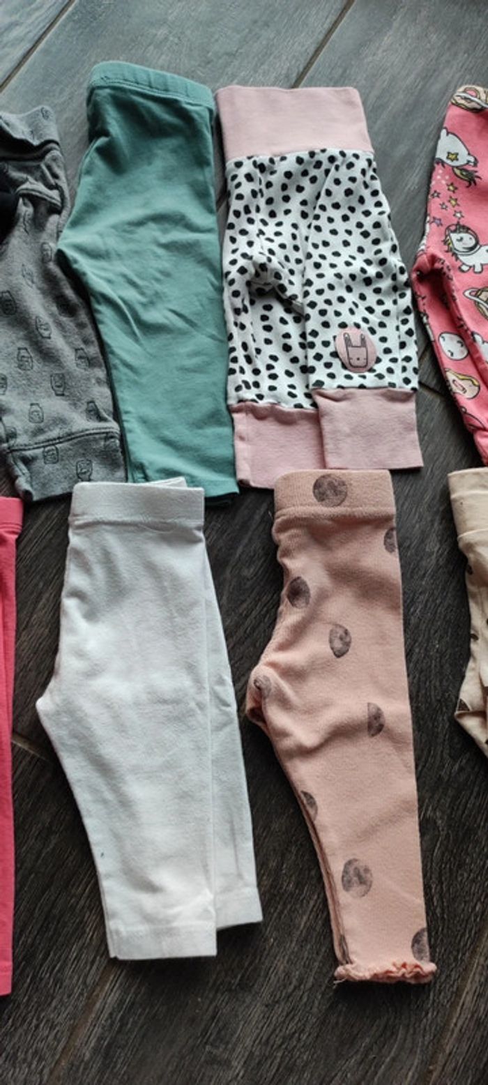 Lot 8 leggings fille 6 mois - photo numéro 3