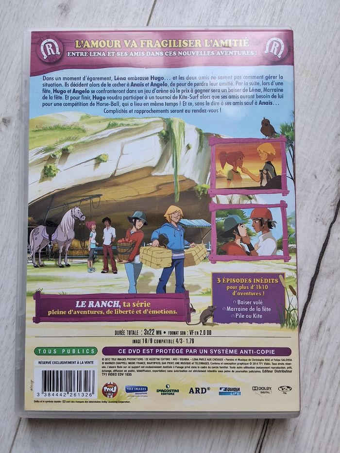 DVD dessin animé cheval Le ranch volume 4 Un amour secret - photo numéro 2