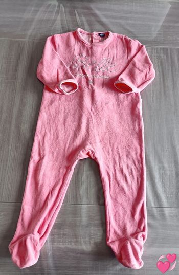 Pyjama rose "Belle comme un cœur" 24 mois