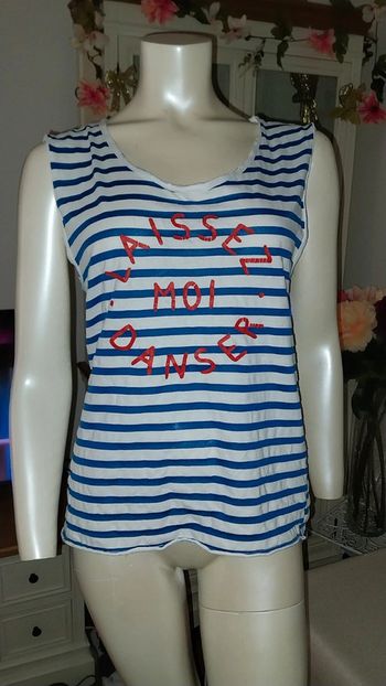 Débardeur Marinière by Chic à la Française très non état Taille unique