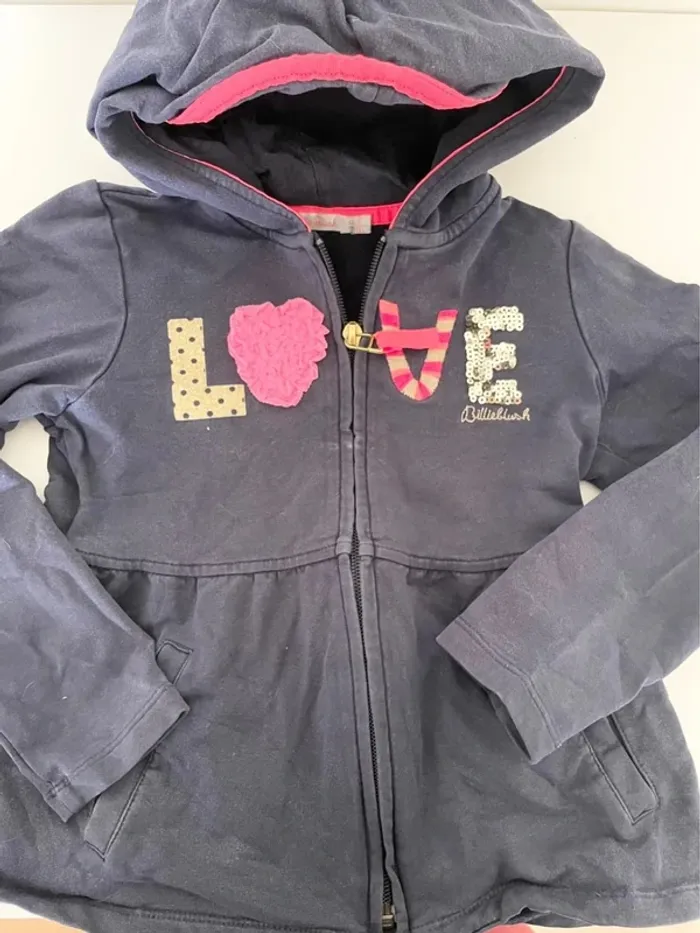 Gilet billieblush bleu marine 5 ans