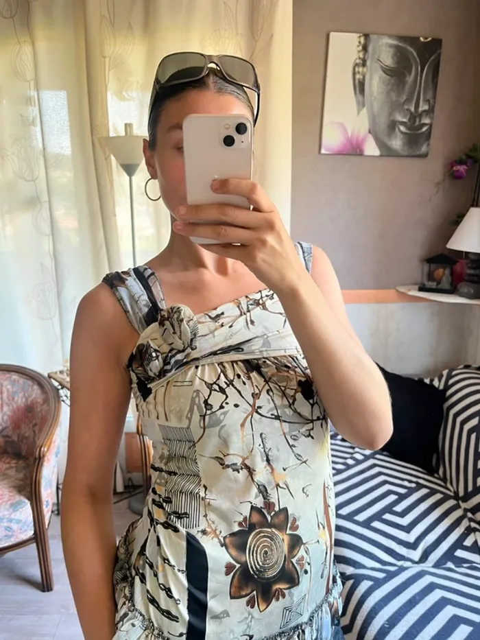 Top grunge bohème champêtre y2k 2000yer cargo - photo numéro 4