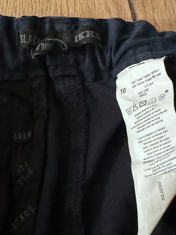 Pantalon slack fit chino ikks taille 10 ans comme neuf - photo numéro 6