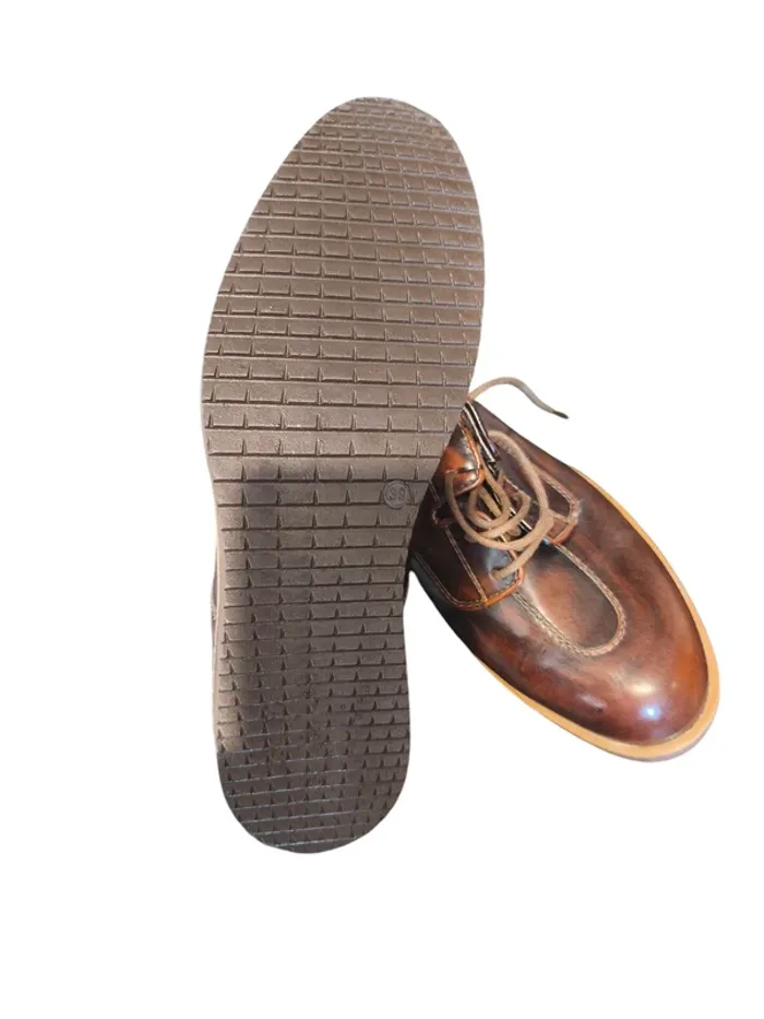 Chaussures en cuir vintage Lord Shoe, fabriquées en Italie, taille39 - photo numéro 6