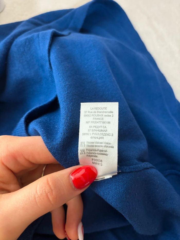 Pull chaud bleu femme Anne Weyburn - Taille 38/40 - photo numéro 4