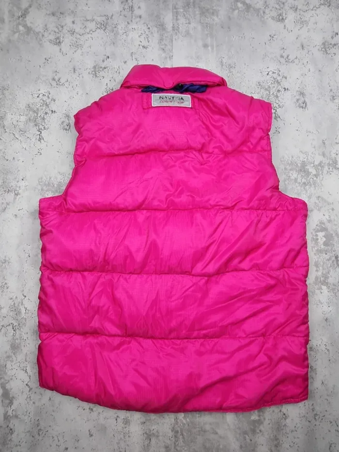 Doudoune sans manches Nautica rose – Taille L Femme (mesures en photos) - photo numéro 2