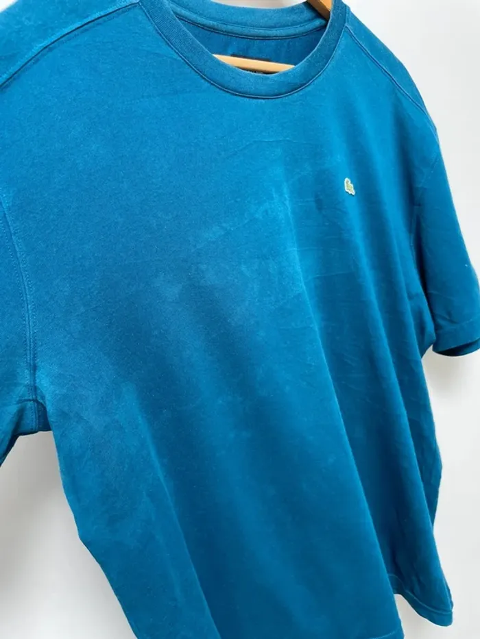 T shirt Lacoste Sport XL bleu manches courtes - photo numéro 3