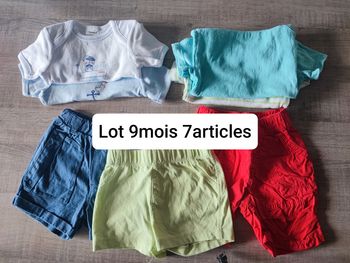 Lot de 7 articles en 9 mois