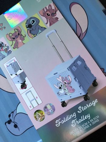 Neuf Chariot - caddie pliable - storage box - Stitch Disney 