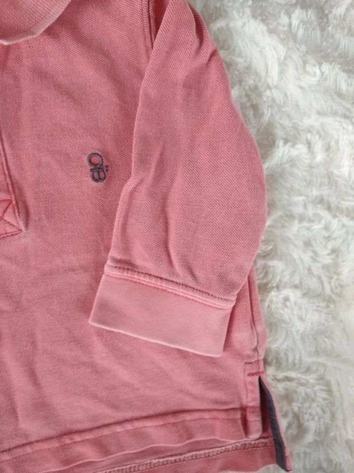 Polo manches longues Garçon 6 mois Obaïbi 100% coton - photo numéro 4