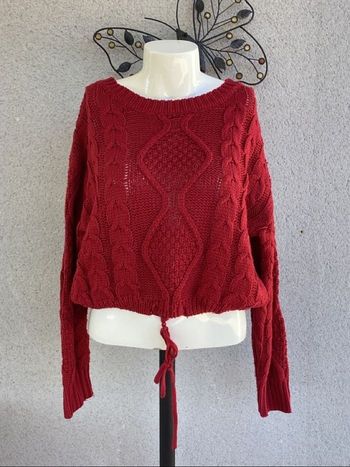❤️ Pull rouge – doux & tendance – Taille S ❤️