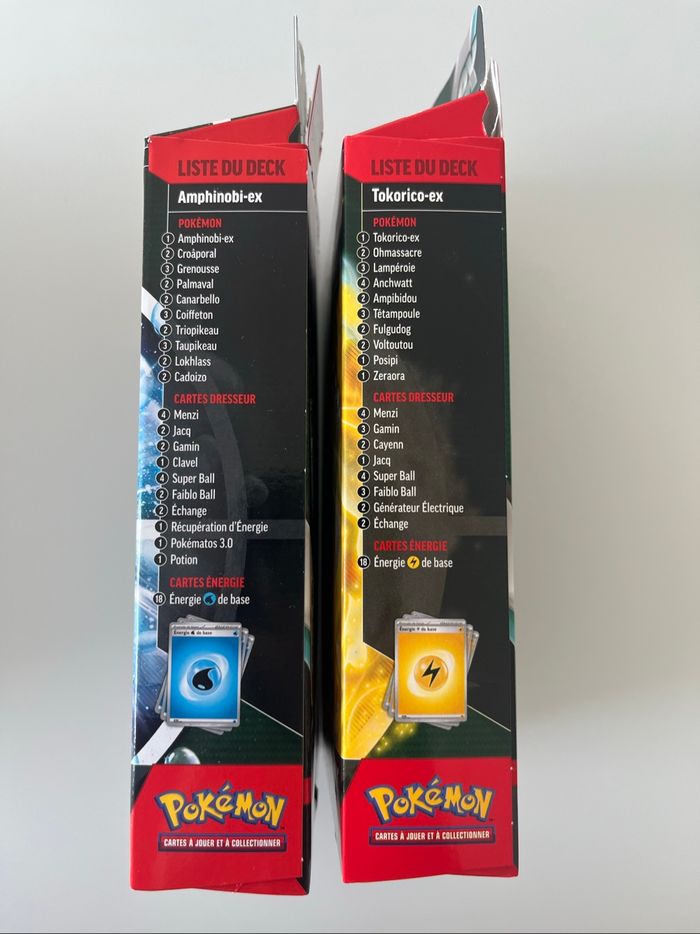 Deck Combat Ex Pokémon Lot de 2 Amphinobi Ex Tokorico Ex Asmofee - photo numéro 2