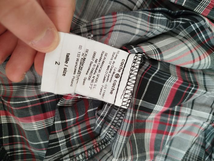 Chemise à carreaux taille M cache cache - photo numéro 6