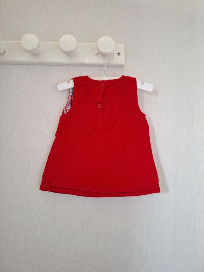 Robe Marese 3 mois rouge avec doublure - photo numéro 2