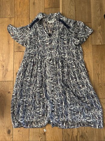 Robe fluide manches courtes - Nafnaf - T.36 - Parfait état