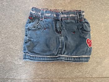 Mini-jupe en jean fille 3 ans
