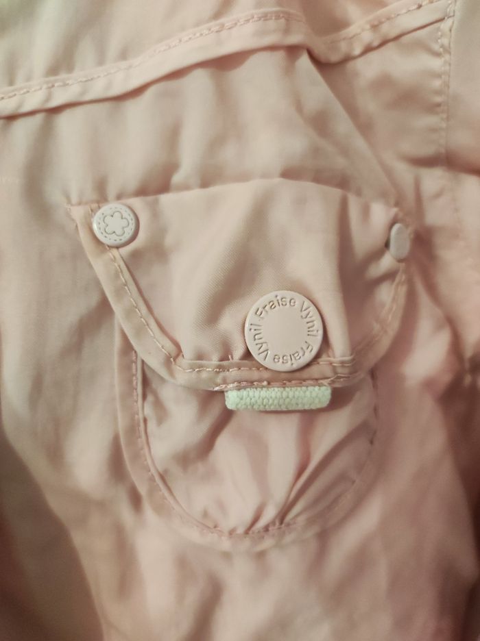 Veste coupe-vent vynil fraise - photo numéro 5