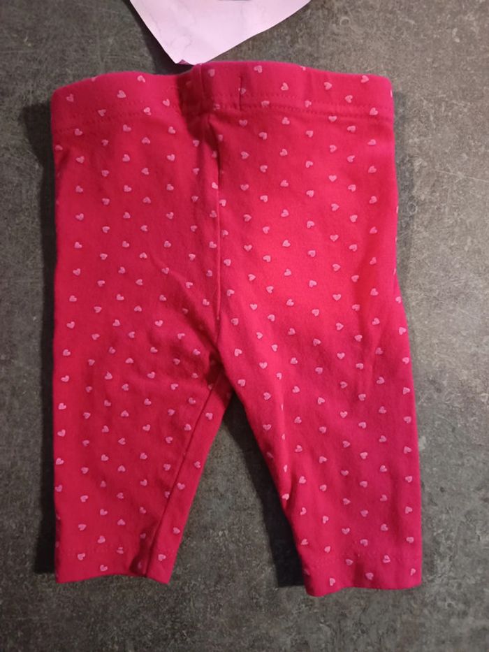 Legging rose coeurs 3 mois - photo numéro 3