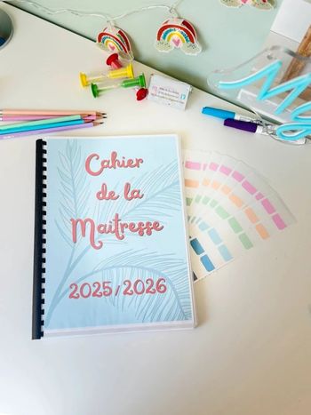 Cahier de bord / de classe 2025 2026 Enseignant 164 pages