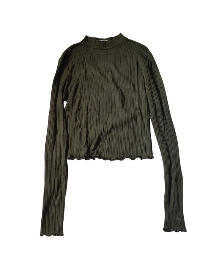 Pull court kaki taille S