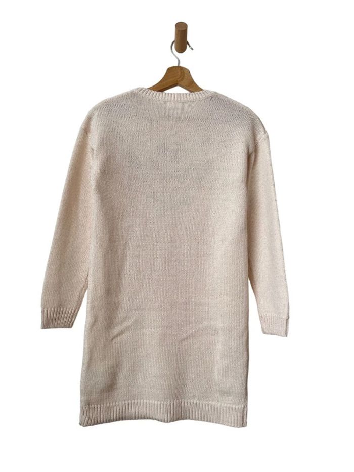 Robe-pull écru en maille ajourée (laine) - Gémo 12 ans - photo numéro 4