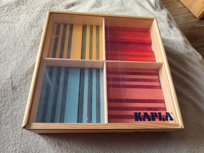 Kapla couleur coffret octocolor de 100 planches multicolore jeu en bois - photo numéro 7