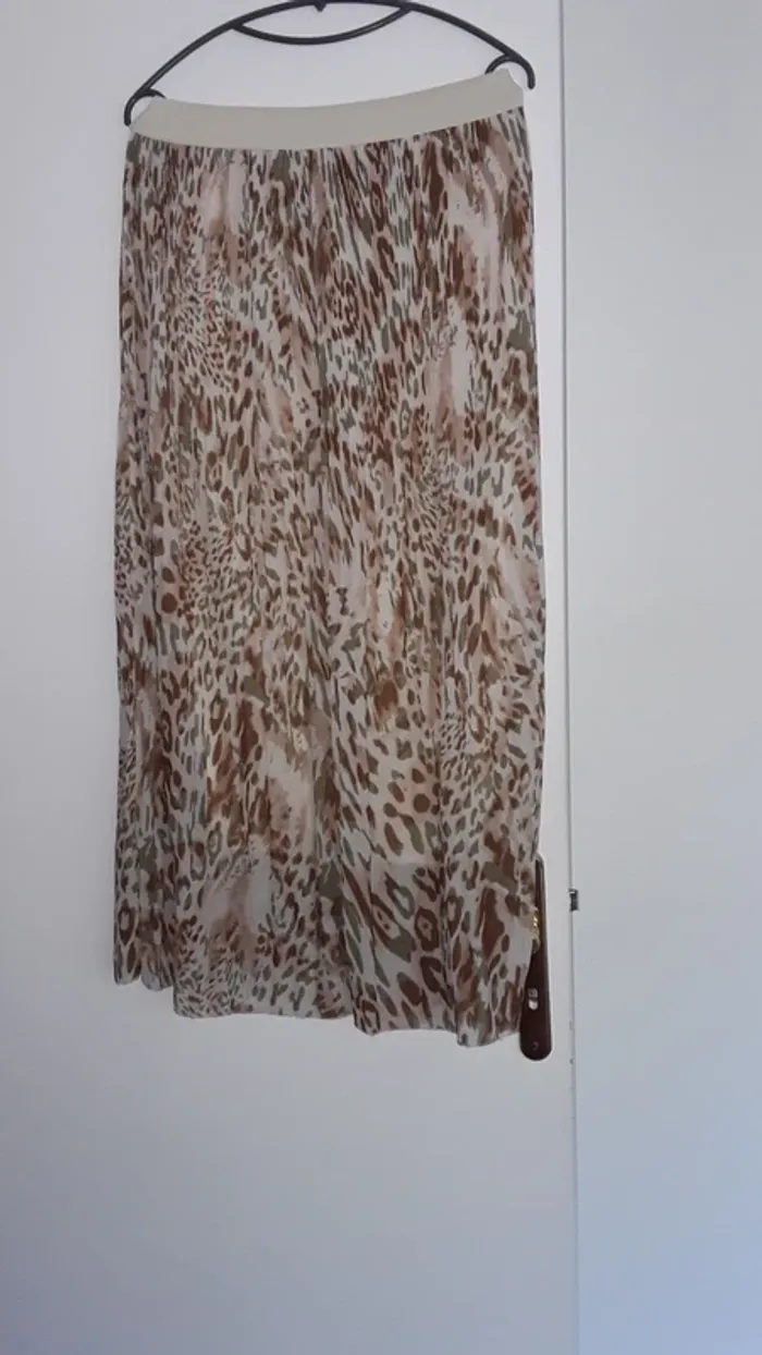 Jupe plissé, camaïeu de couleurs taille, 38, 40