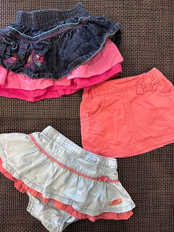 jupes en jeans bébé fille