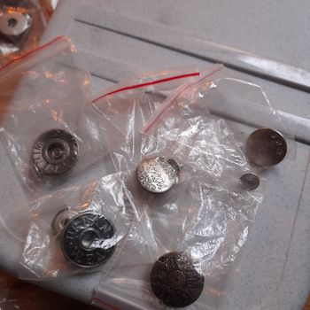 Lot de 5 boutons pour jean