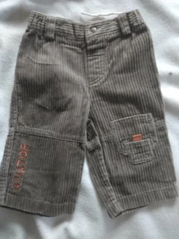 Pantalon Velours Garçon 6 Mois