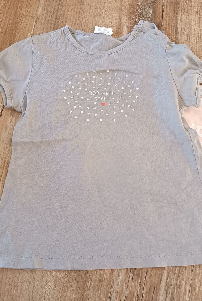 Lot de tee-shirts bébé fille - photo numéro 2