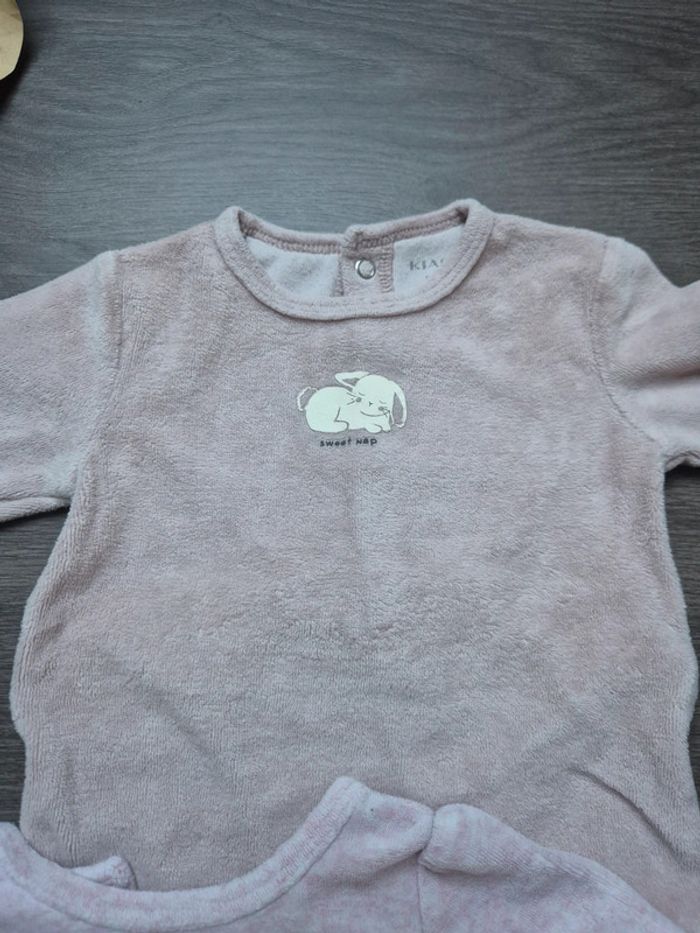 Lot de 2 pyjamas velours 3 mois - photo numéro 3