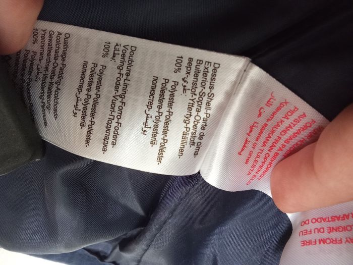 Veste, manteau , doudoune matelassée, bébé fille verbaudet 6 mois, bleu marine, motif,mi saison, été - photo numéro 6