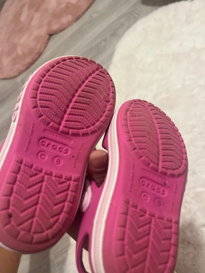 Crocs sandalette fille rose C6 (22-23) - photo numéro 7