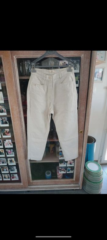 Pantalon court beige