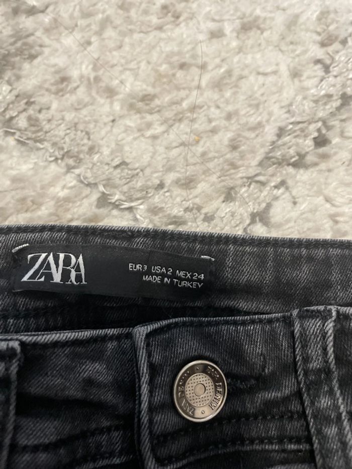 Jeans gris taille haute Zara - photo numéro 2