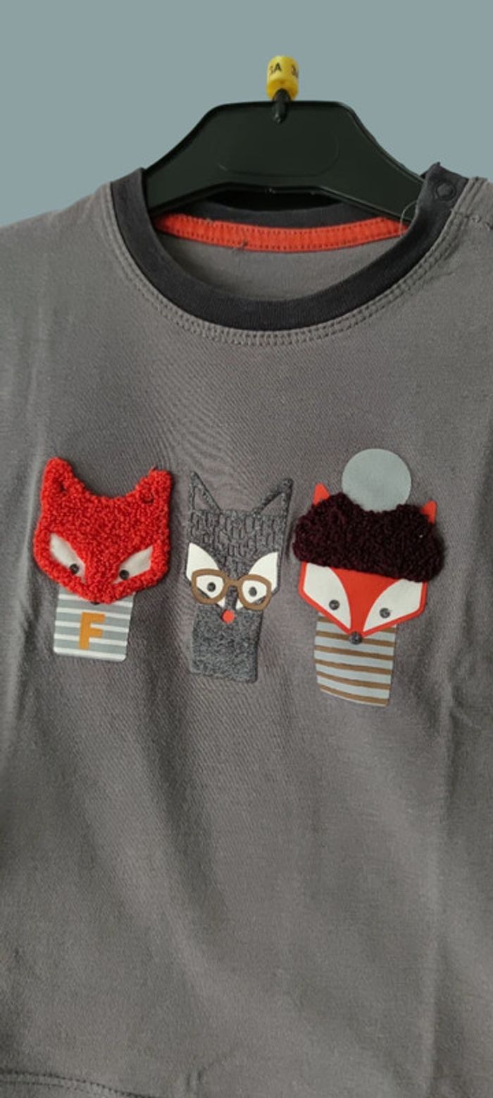 Ensemble tee-shirt + pantalon garçon - T. 12 mois - photo numéro 2