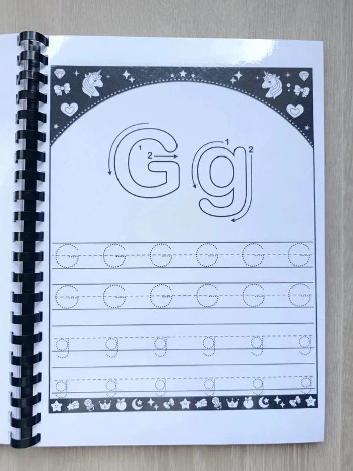 Grand livret d'écriture A4 de l'alphabet - photo numéro 2