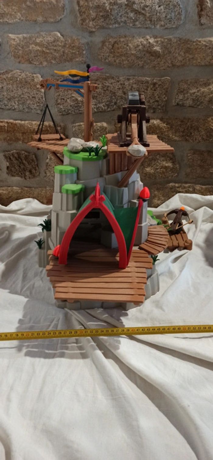 Rocher ile viking de beurk avec armes playmobil - photo numéro 14