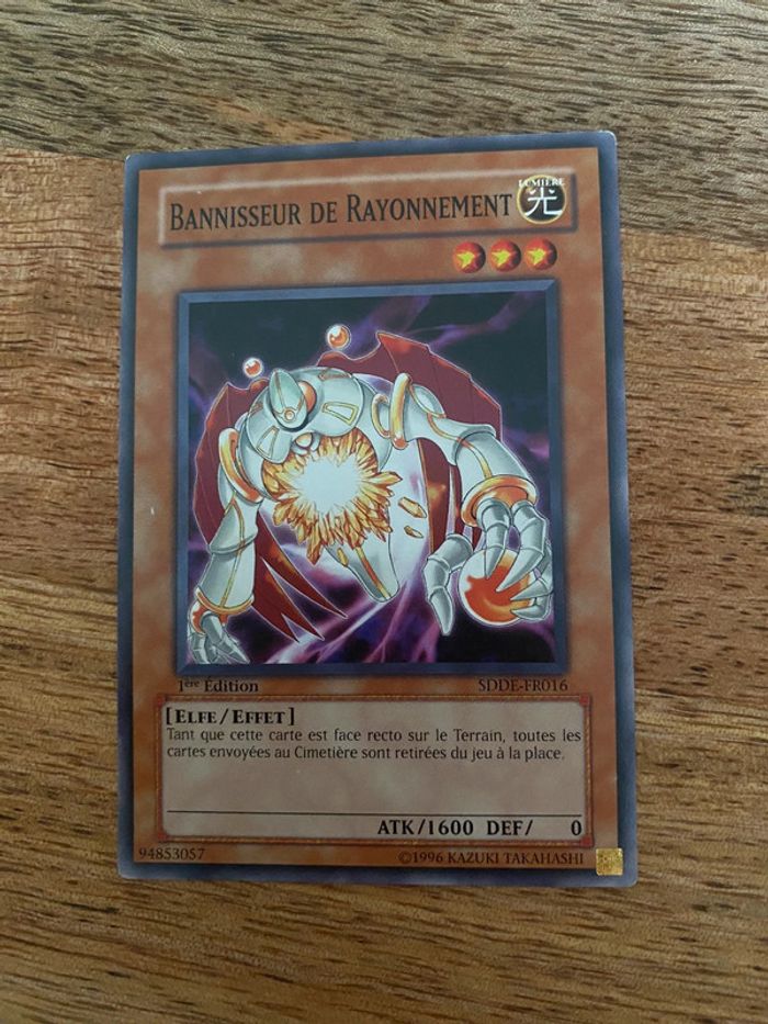 Carte Yu-Gi-Oh! Bannisseur de rayonnement SDDE-FR016 1ère édition