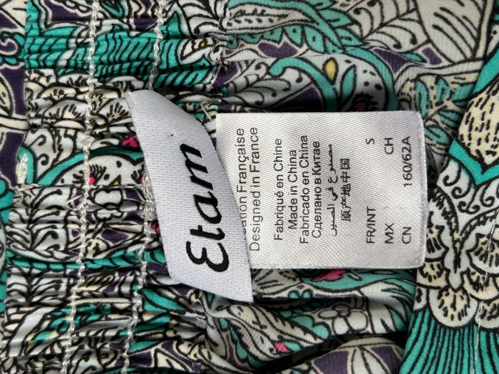 Pantalon turquoise Etam Lingerie - Taille S - photo numéro 4
