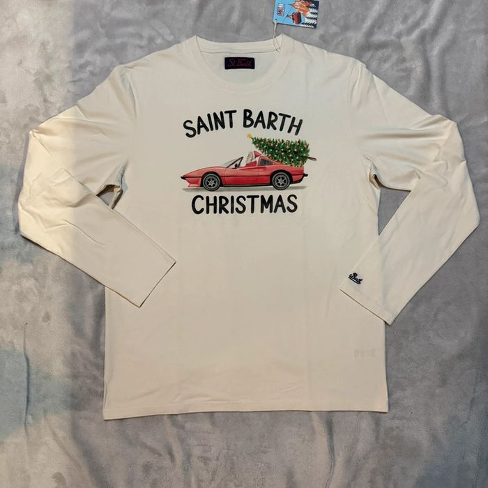 MC2 Saint Barth - Tee-shirt manches longues "Christmas Ferrari" Beige, taille XL - photo numéro 3