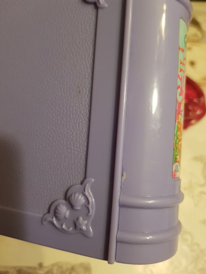 Magnifique polly pocket vintage 1995 Livre Sparkling mermaid aventure sirène 1996 parfum rose - photo numéro 10