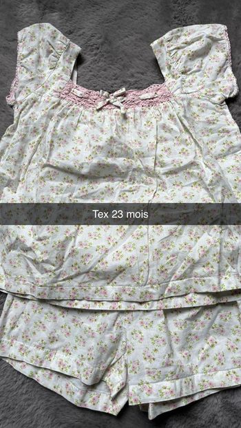 Tenue / pyjama été 23m