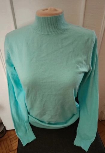 Pull col cheminé coton