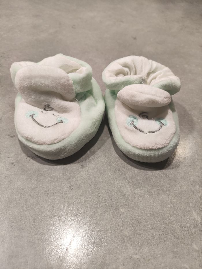 Lot de 2 paires de chaussons bébé Orchestra – Taille 17 – jamais portés - photo numéro 3