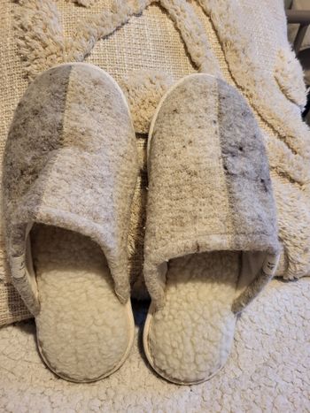 Pantoufles Caussün laine véritable 41