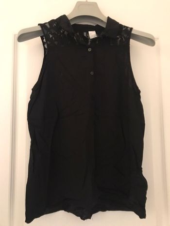 Chemise sans manches noire