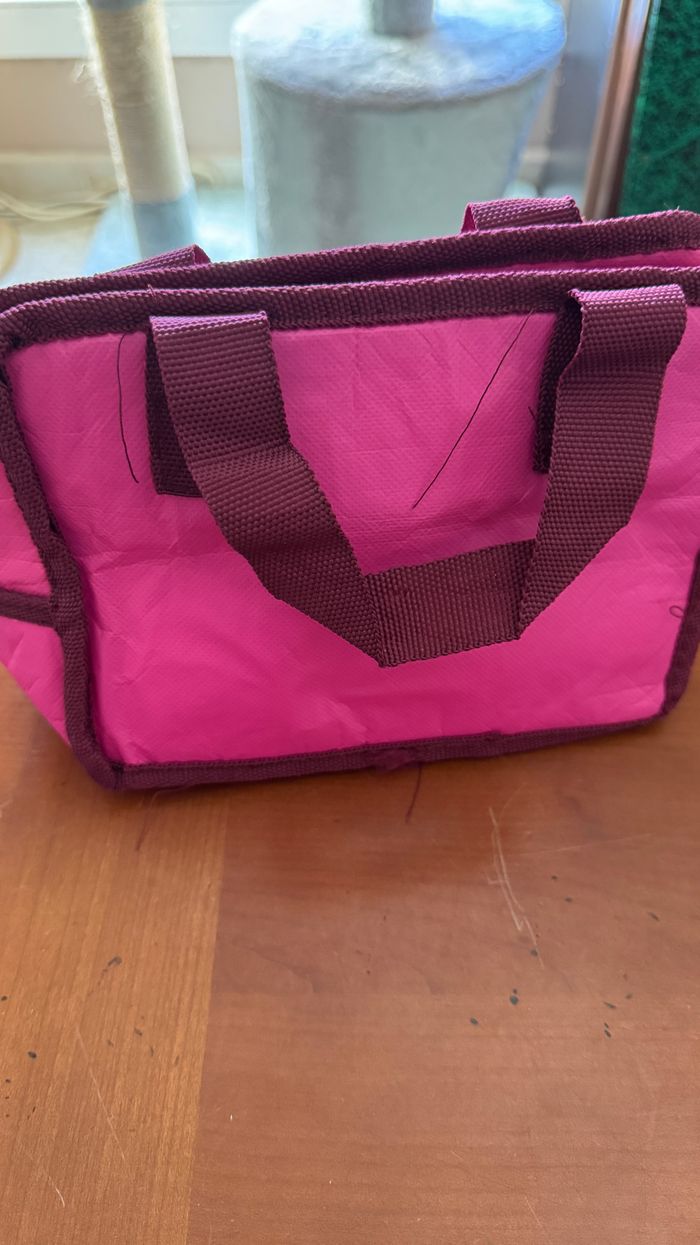 Sac isotherme glacière repas rose